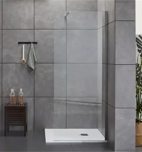 Simple elegant walk in prefab shower