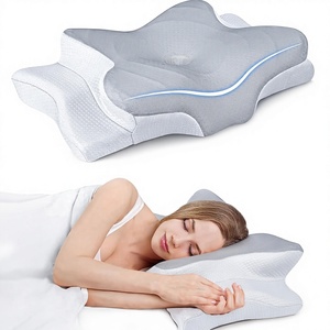 Ultra Pain Relief Cooling <b>Neck</b> Support Adjustable Cervical <b>Pillow</b> Cozy Sleeping Odorless Ergonomic Contour Memory Foam <b>Pillow</b> - Product Image 1