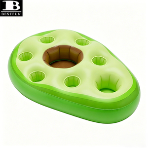 Enfriador de Bebidas Flotante Inflable con Forma de <span class=keywords><strong>Aguacate</strong></span>, Cubo de Hielo Grande de PVC Ecológico, Porta Bebidas para Fiestas en la Piscina de Verano - Product Image 6