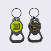 Porte-clés décapsuleur personnalisé en acier inoxydable et PVC, écologique, avec options de gravure laser et de sublimation - Supports vierges pour cadeaux promotionnels