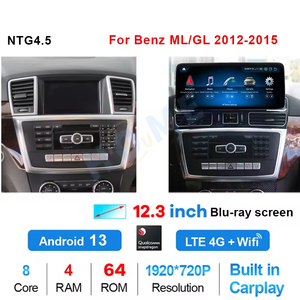 <span class=keywords><strong>Android</strong></span> 13 12.5 inch hiển thị âm thanh xe hơi Máy nghe nhạc cho Mercedes Benz <span class=keywords><strong>ml</strong></span> GL GLS GLS w166 x166 2012-2018 BT Carplay GPS navigation - Product Image 2