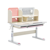 Bureau d'apprentissage pour enfants réglable en hauteur, en bois moderne, durable et non toxique, mobilier scolaire multifonctionnel ergonomique pour l'étude des enfants