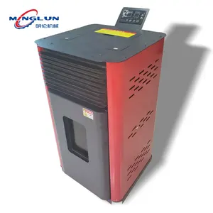 Minglun fogão de pellet, fogão com acessórios completos, sem fumo, 10kw, energia de fogo, locais de madeira