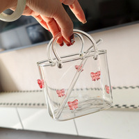 Sac de transport créatif pour verres à cocktail, à vin, à jus de fruits et à thé, avec poignée intégrée