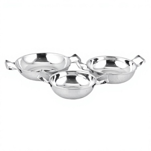 High Quality Copper Bucket Balti for Serving Dishes Stainless Steel Mini Serving Balti Dish With Antique Texture Color - Product Image 1