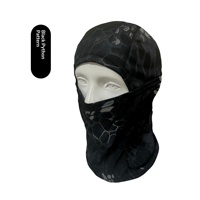 Masque de protection solaire tactique léger en Spandex/Polyester imprimé sérigraphié pour le cyclisme, coupe-vent, cagoule d'été