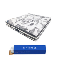 Matelas hybride moderne en mousse à mémoire de forme et ressorts compressés, tailles simple, double, queen et king, pour chambre à coucher et mobilier de maison