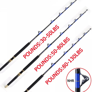 Caña de Pescar para Pesca Deportiva con Extremo Curvo de Aluminio, Cañas de Pescar para Pesca de Arrastre - Product Image 2