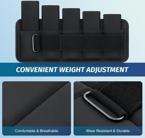 Siêu Mỏng 1 Cặp Có Thể Điều Chỉnh 4lb/7lb/10lb Sắt Mắt Cá Chân Trọng Lượng Phụ Nữ Người Đàn Ông Của Cánh Tay Trọng Lượng Với Có Thể Điều Chỉnh Dây Đeo - Product Image 6