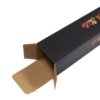 Boîte en carton ondulé en papier kraft personnalisée, emballage rectangulaire pour rouleaux de transfert DTF avec impression en relief