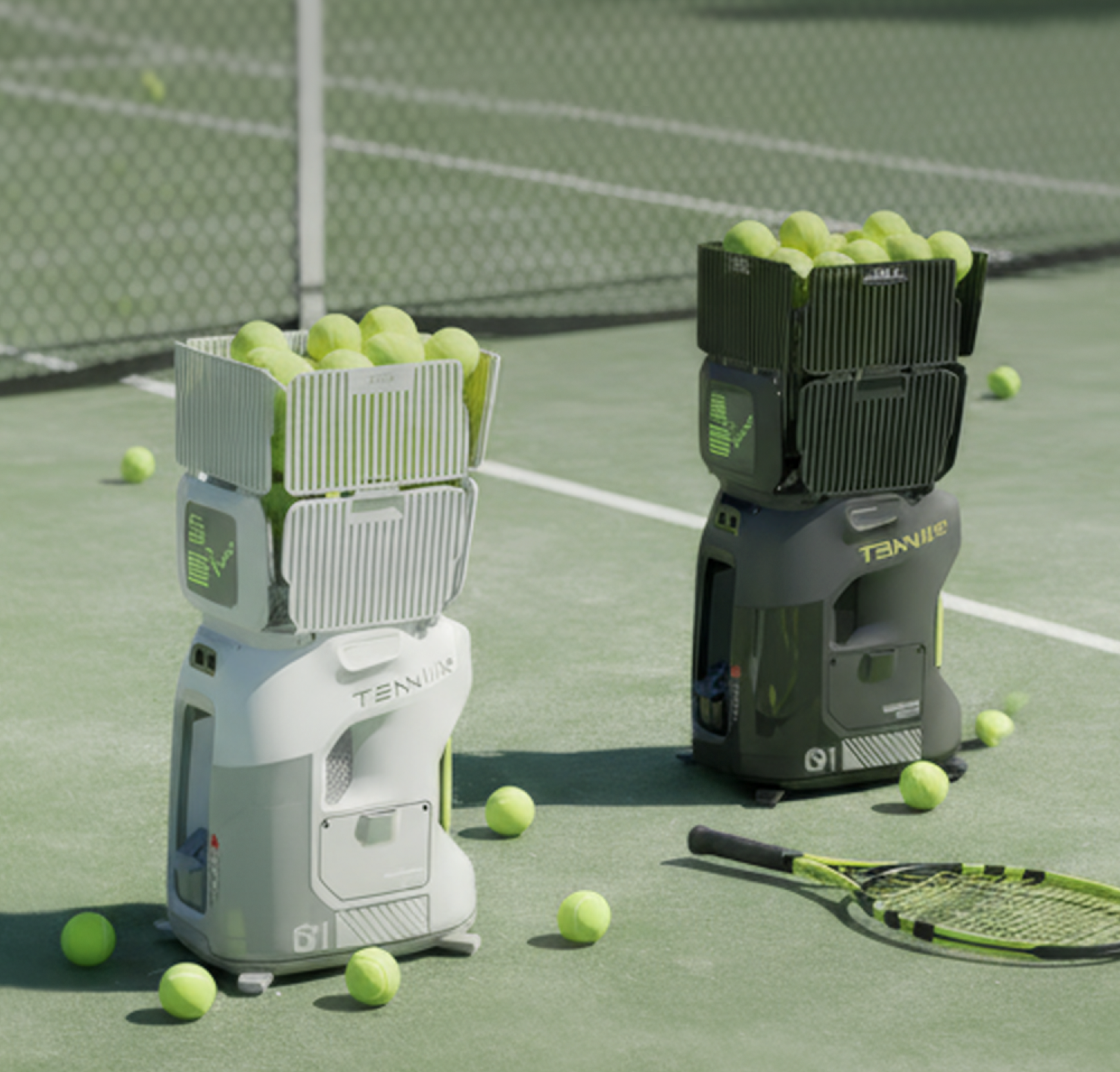 Tenniix Tennis Ball Machine AI Coach Voice-Control Training Tennis Ball Launch Training Shooting Machine