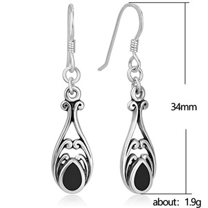 Pendientes de Lágrima Huecos Estilo Coreano para Mujer, Elegantes Pendientes Colgantes, Joyería Chic Minimalista, Accesorio de Moda para Uso Diario - Product Image 4