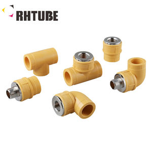 Collecteur d'<span class=keywords><strong>eau</strong></span> PPR jaune RHTUBE avec sorties métalliques, collecteur de distribution d'<span class=keywords><strong>eau</strong></span> multi-sorties, connexion de tuyauterie de bâtiment - Product Image 2