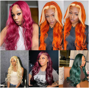 低价预拔13*4体波高清13x6蕾丝正面处女360全蕾丝秘鲁假发无胶蕾丝正面人发假发 - Product Image 4