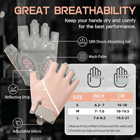 Gants de fitness MKAS pour la musculation, gants de musculation pour hommes et femmes, respirants, antidérapants, demi-doigts, avec support pour les poignets