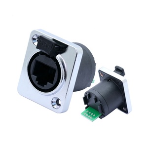 PCB RJ45 mô-đun kết nối không thấm nước RJ45 nữ ổ cắm kết nối bảng điều khiển gắn kết <span class=keywords><strong>Ethernet</strong></span> PCB Kết nối mạng - Product Image 1