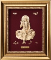 Grosir Pabrik gaya high-end ornamen Rama Sita shmana Hanuman Indian deity 24k gold daun lukisan