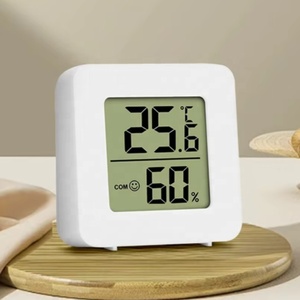 EMAF Home Indoor Portable Small Reptile <strong>Thermometers</strong> Plastic Temperature Meter Kitchen Mini Hygrometer LCD <strong>Digital</strong> <strong>Thermometer</strong> - Product Image 1