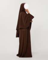 Ensemble Abaya Khimar Modeste Willson 2026 avec Manches en Satin