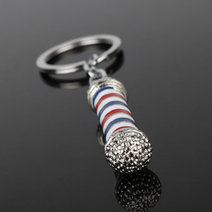 Nouveau Porte-clés Créatif 3D pour Coiffeur, Pendentif Lumineux pour Salon de <span class=keywords><strong>Barbier</strong></span>, Bijou, Cadeau pour Coiffeur, Porte-clés en Métal - Product Image 3