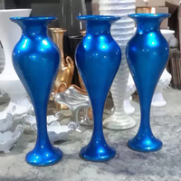 Vase à fleurs sur pied haut de 068 cm pour mariage, salle de banquet, hall d'hôtel, en céramique et FRP, personnalisé, pour l'intérieur et l'extérieur, jardinières paysagères