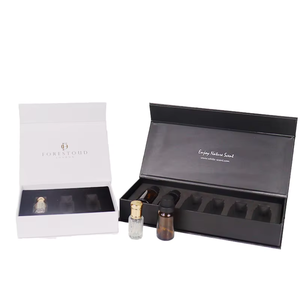 Custom Design Luxurious <b>Essential</b> <b>Oil</b> & Cosmetic Perfume Sample Gift <b>Set</b> Rigid Packaging Box Recycled Materials Sponge Lining - Product Image 1