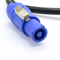 Câble d'alimentation 3 conducteurs noir RGBW pour éclairage de scène, prise XLR standard AU, DMX512 LED pour spectacle événementiel