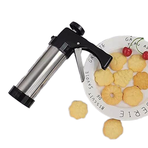 <span class=keywords><strong>Kit</strong></span> <span class=keywords><strong>de</strong></span> presse à biscuits en acier inoxydable pour la pâtisserie avec 13 disques et 8 embouts pour la création <span class=keywords><strong>de</strong></span> biscuits Spritz - Product Image 4