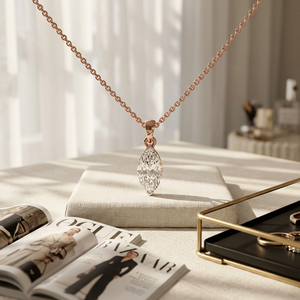 จี้เพชรเม็ดเดี่ยวทรงคลาสสิก ได้รับการรับรองจาก IGI ชุบทองหรูหรา ของขวัญเครื่องประดับสำหรับผู้หญิง - Product Image 1