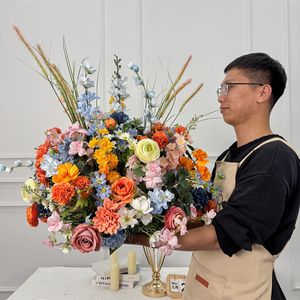 Bola de flores artificiales de 60 cm para centro de mesa, decoración de fondo para bodas, fiestas y eventos - Product Image 3