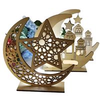 Lampe de lune Ramadan Eid à piles, non toxique, petite taille, vente en gros, décoration intérieure, veilleuses pour enfants, festival musulman