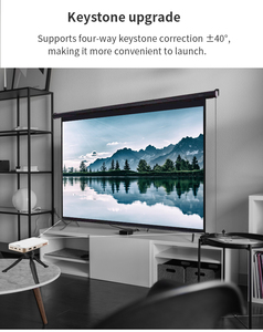 โปรเจคเตอร์ขนาดเล็ก4K 3D แอนดรอยด์ Wi-Fi และบลูทูธสำหรับสุดยอดประสบการณ์โฮมเธียเตอร์ HDMI และ USB - Product Image 5