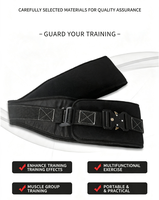 Ceinture de poussée de hanche rembourrée SBR pour fitness, ceinture de musculation réglable pour l'entraînement des fessiers en salle de sport