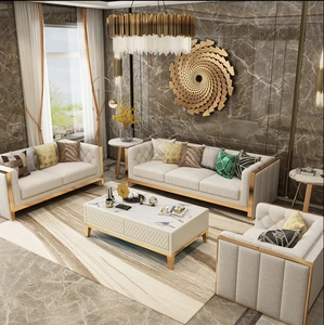 Stile moderno 1 + 2 + 3 comodo tessuto soggiorno Hotel scuola divano componibile senza poltrona gonfiabile divano rettangolare - Product Image 5