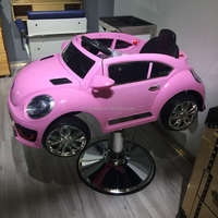Chaise de Salon de Coiffure Rose pour Enfants, Chaise de Coiffure en Forme de Voiture pour Enfants, Vente Chaude, Prix de Gros Abordable