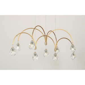 Lustre de Plafond Vintage Américain en <span class=keywords><strong>Cuivre</strong></span> et Cristal <span class=keywords><strong>Luminaire</strong></span> <span class=keywords><strong>Suspension</strong></span> <span class=keywords><strong>Luminaire</strong></span> - Product Image 6