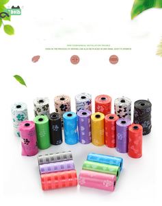 Sacs à déjections pour chiens biodégradables bleus, épais, anti-fuite, portables, avec distributeur, pour petits chiots, avec logo - Product Image 5