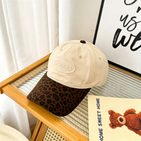Casquette de baseball personnalisée avec logo Y2K imprimé léopard, vente en gros OEM, broderie en coton, 6 panneaux, unisexe, boucle métallique, streetwear, chapeaux en vrac