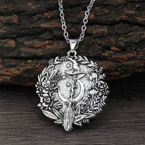 Collar con Colgante de Bruja Gótica de Halloween con Calavera, Luna y Estrella, Sombrero Mágico Misterioso, Escoba de Bruja, Joyería de Moda Gótica para Fiesta Rock, Regalo - Product Image 6