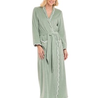 Peignoir long en coton épais tricoté, tissu éponge uni, pour femme, idéal pour l'hiver, le spa ou l'hôtel – Fabricant
