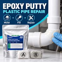 La mastic époxy est utilisée pour la réparation et l'étanchéité des tuyaux en métal, pierre, bois et plastique. Il présente une dureté élevée après le durcissement.