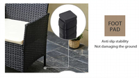 Meubles d'extérieur modernes en aluminium sur mesure pour parcs, appartements, villas, jardins, restaurants, patios et salons