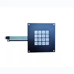 Emboss Metal Dome Membrana Switch com LED Embedded Display