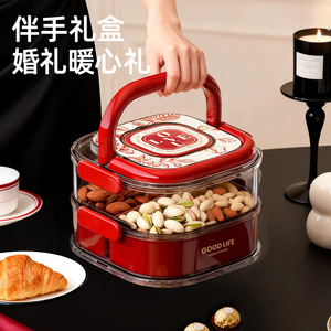 Good Life Food Storage Box 2 Tier With Lid For Snacks And Fruits Desktop Use - Product Image 4