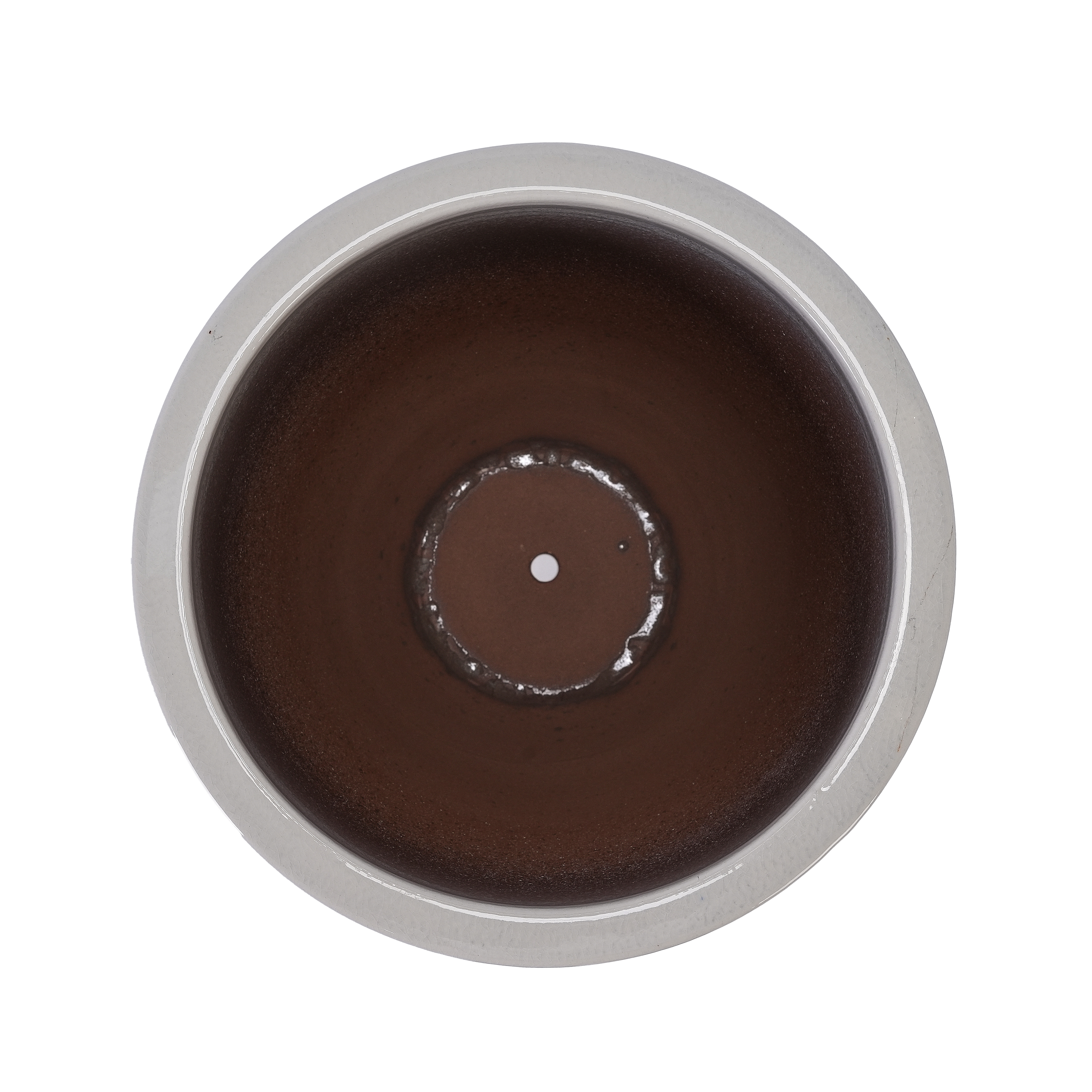 ceramic planter 23cm x 8cm x 9cm white with tray