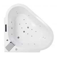 Baignoire de massage à remous intérieure Icegalax en acrylique autoportante avec jets d'air pour villa, salle de sport, salle de bain