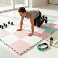 Tapis de yoga en mousse EVA emboîtable, antidérapant, absorbant les chocs, dalles de sol portables, tapis de yoga modulable pour la maison, vente en gros