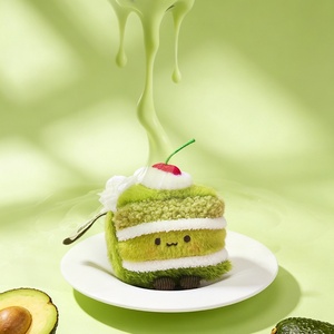 Bajuyu Original Trendy Toy Sweet Series Sliced Cake Blind Box Plush Toy Plants <span class=keywords><strong>Decoration</strong></span> Cute Bag Pendant - Product Image 3