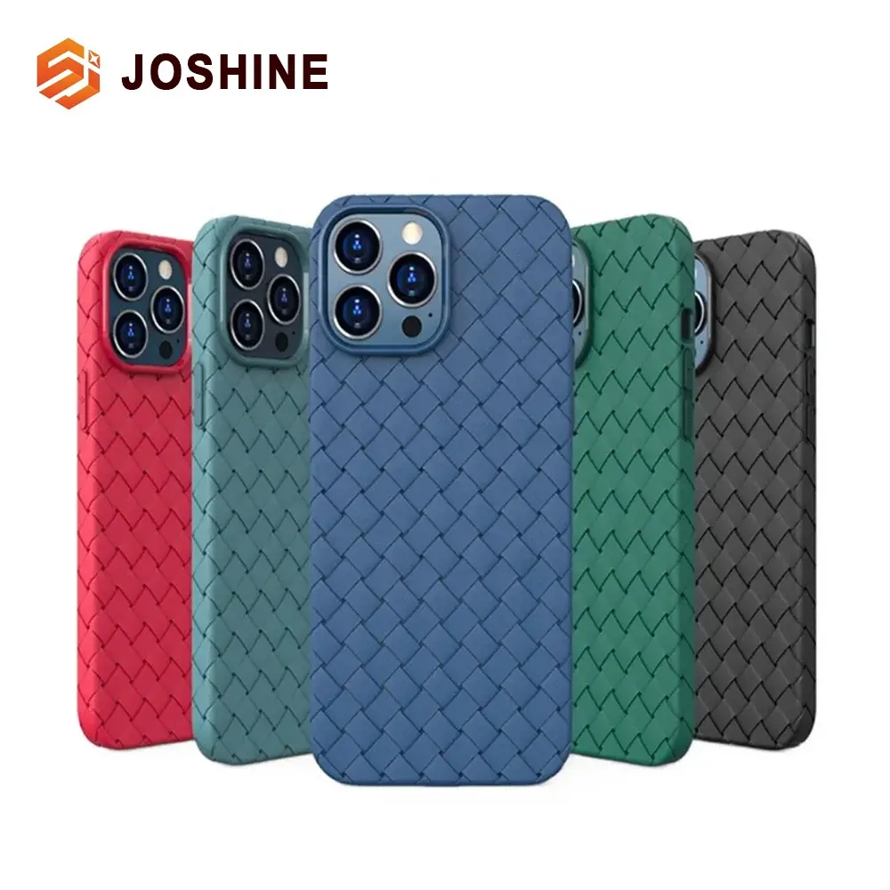 Ultra Dunne Schokbestendige Zachte Tpu Beschermende Mode Cool Geweven Textuur Telefoonhoesje Voor Iphone 15 14 13 12 11 Pro Max Plus