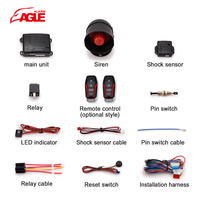 Système de sécurité de voiture 12V Sirène klaxon DIY Installation facile Alarme Télécommande Anti-vol Alarme de voiture à sens unique